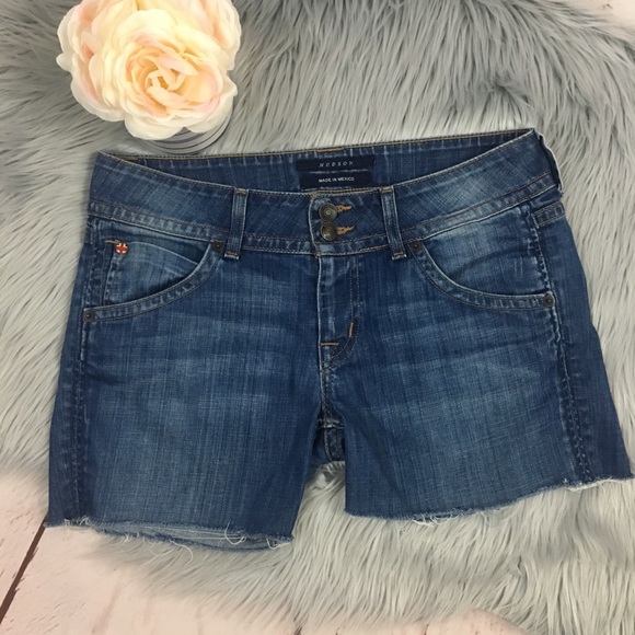 Hudson Jeans Pants - Hudson • Cut Off Raw Hem Jean Denim Shorts